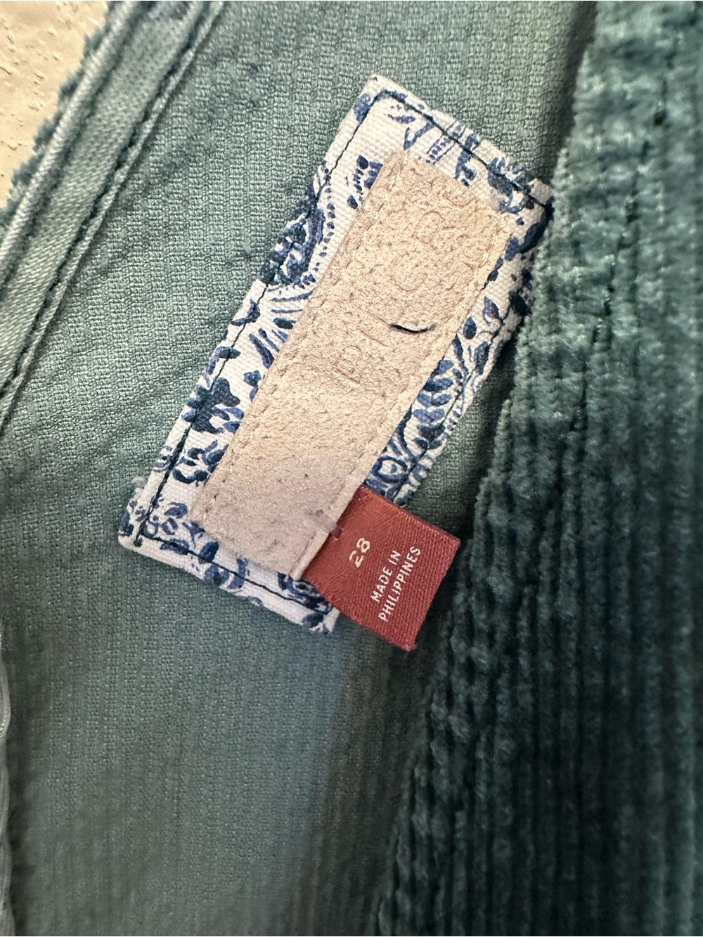 Pilcro Deep-V Corduroy Jumpsuit - Picture 6 of 7